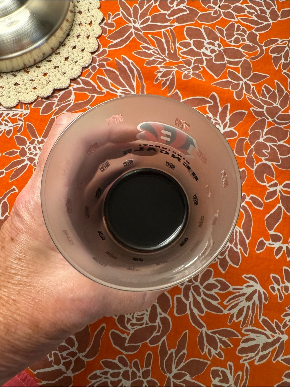 Cincinnati Bengals 16oz frosted glass pint tumbler - Picture 9 of 11